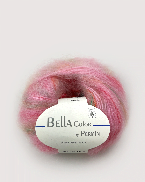 BELLA COLOR Lyseröd/pink/grön 77