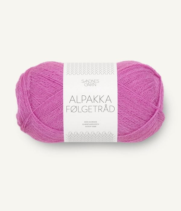 ALPAKKA FÖLJETRÅD Magenta 4628