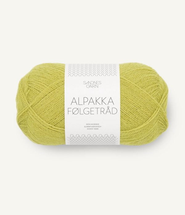ALPAKKA FÖLJETRÅD Sunny lime 9825