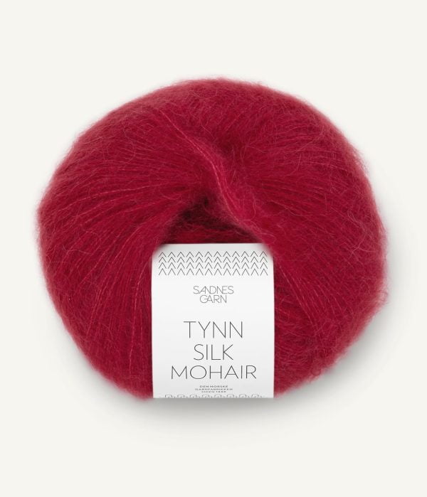 TYNN SILK MOHAIR Deep Red 4236