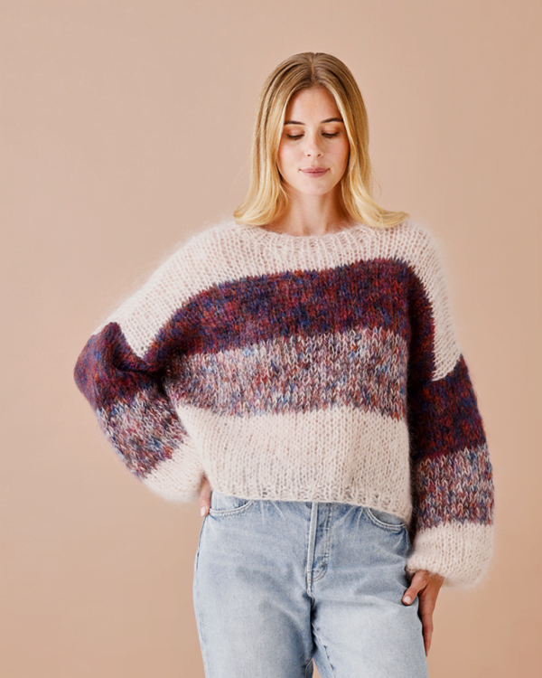 SWEATER MED BREDA RÄNDER 893290