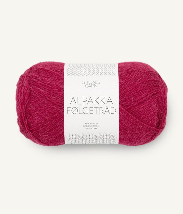 ALPAKKA FÖLJETRÅD Rumba red 4255