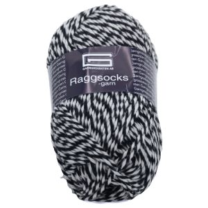 RAGGSOCKSGARN Svart/Vit 109
