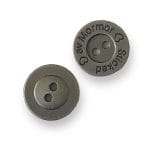 KNAPP STICKAD AV MORMOR Antik Silver Metall 15 mm