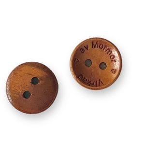 KNAPP VIRKAD AV MORMOR Cognac trä 15 mm