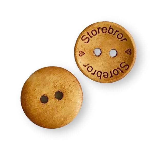 KNAPP STOREBROR Ljusbrun trä 18 mm