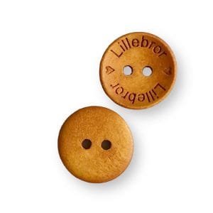 KNAPP LILLEBROR Ljusbrun trä 18 mm