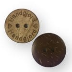 KNAPP HANDGJORD Kokos 18 mm