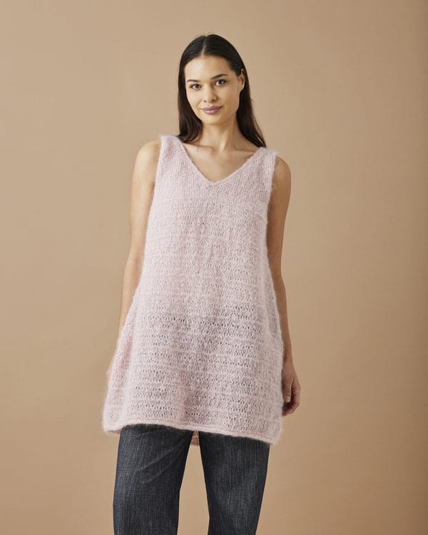 SPENCER KLÄNNING MED HÅLMÖNSTER 893007